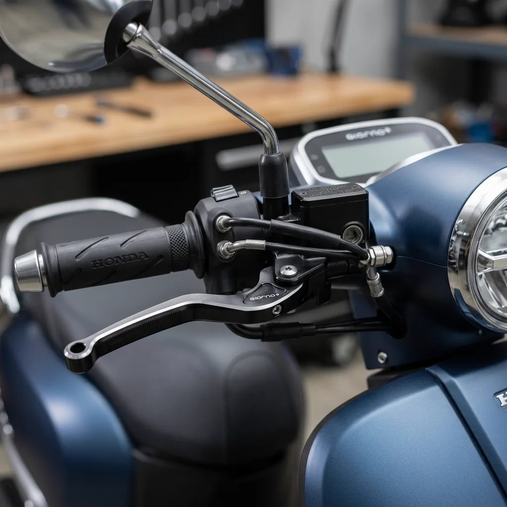 คู่มือเลือกก้านเบรคแต่ง CNC สำหรับ Honda Giorno+: อัปเกรดฟีลลิ่งเบรกกระชับมือ มั่นใจทุกจังหวะ ทั้งรุ่น CBS และ ABS