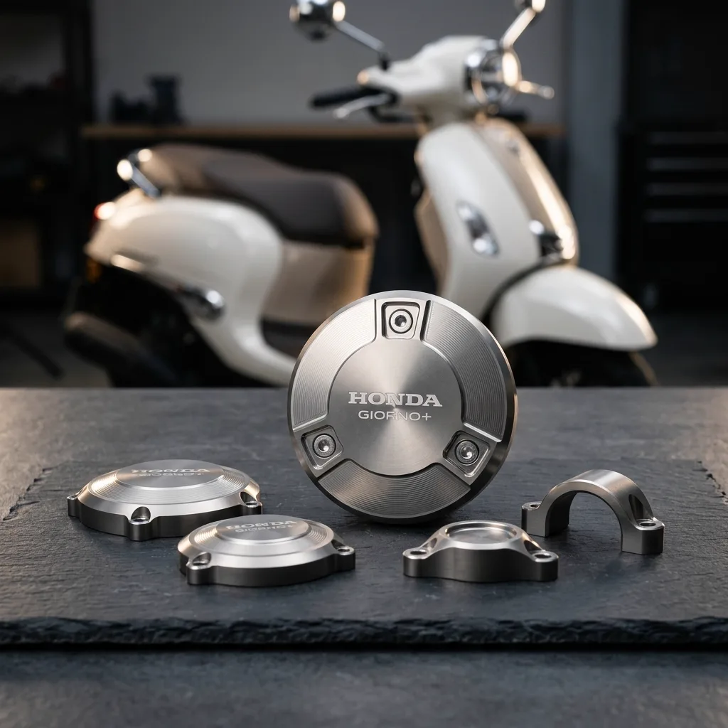 รวมชุดฝาครอบ CNC อลูมิเนียม Honda Giorno+ แต่งเก็บดีเทลจุดเล็กให้สวยเนี้ยบระดับพรีเมียม